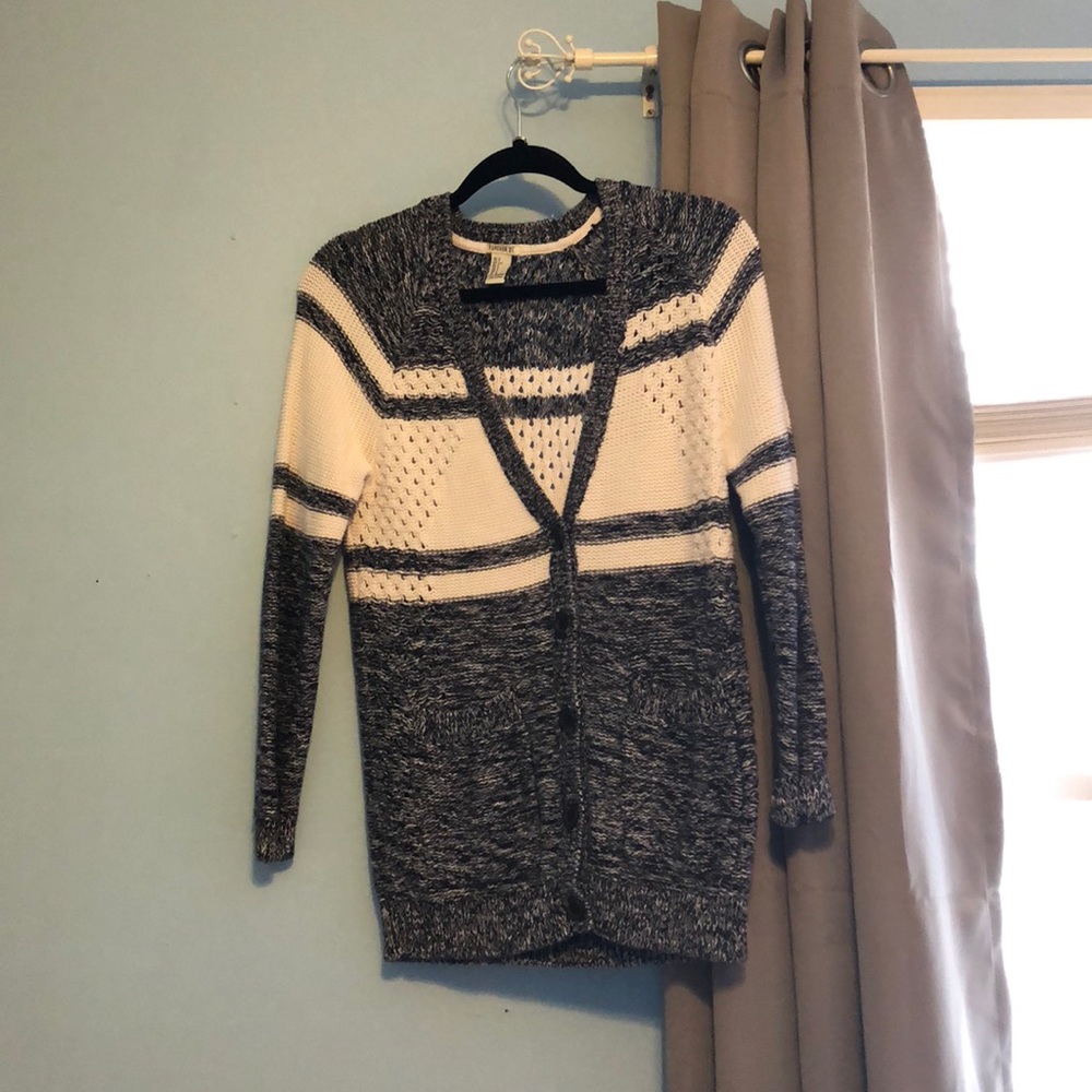Button down sweater